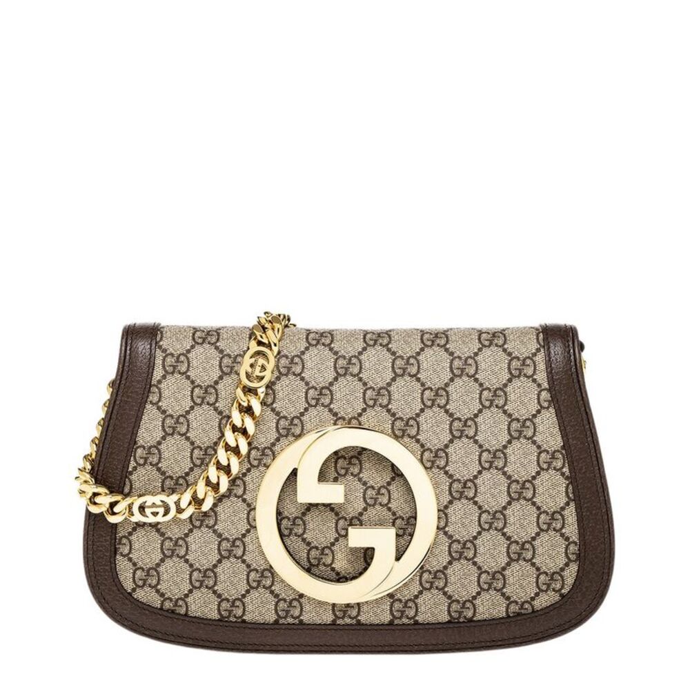 Gucci Blondie Canvas & Leather Shoulder Bag